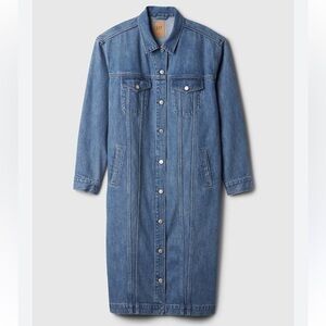 Gap Oversized Longline Icon Denim Jacket NEW